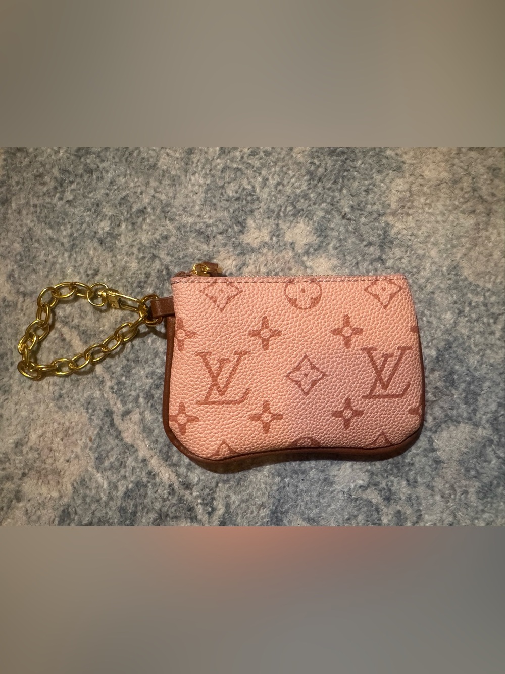 INSPIRED Blush Pink Monogram Tote with Brown Trim - Picture 3 of 10